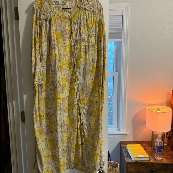Magnolia Pearl Yellow Floral Maxi Dress